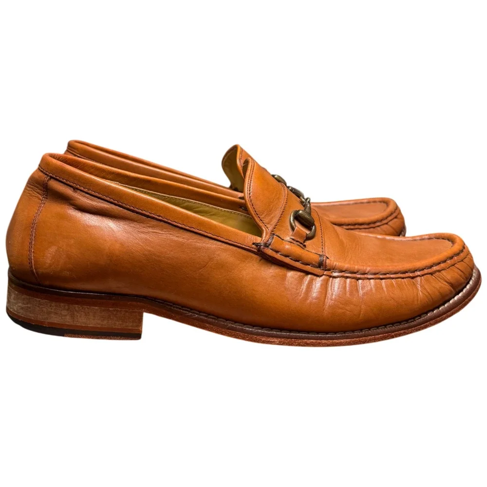 Cole Haan Men's 10.5 Hudson Horsebit Loafer British Tan Full-Grain Leather